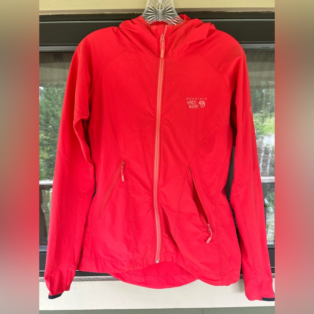 Mountain Hardwear women’s stretch full-zip hooded jacket, size Medium